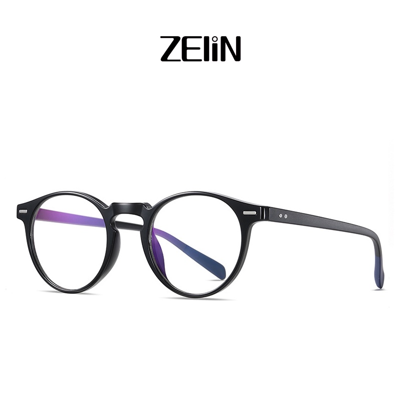 Kính mắt ZELIN 2320 gọng tròn chất liệu TR90 chống ánh sáng xanh thời trang cho unisex