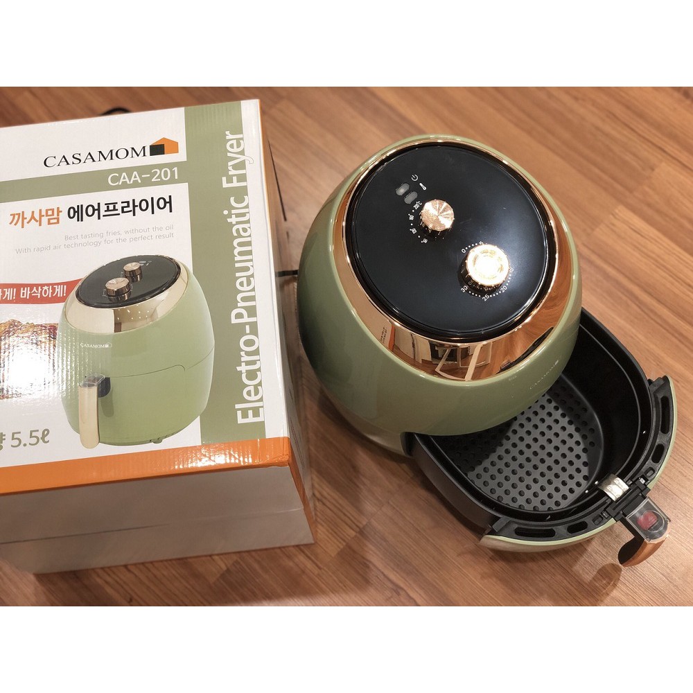 [Bảo hành - FreeShip] Nồi chiên không dầu CASAMOM chính hãng nhập khẩu Hàn Quốc, tiết kiệm điện, an toàn