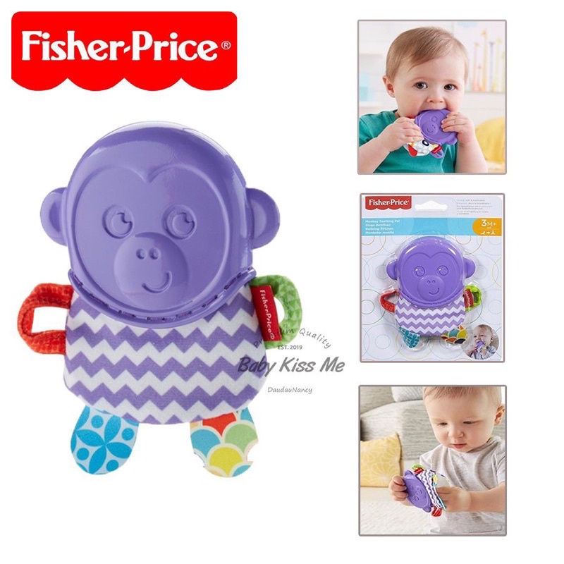 Gặm nướu an toàn cho bé Fisher-Price Monkey Teething Pal