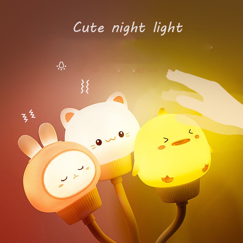 Đèn Ngủ LED USB Điều Khiển Từ Xa Hình Động Vật Hoạt Hình Dễ Thương