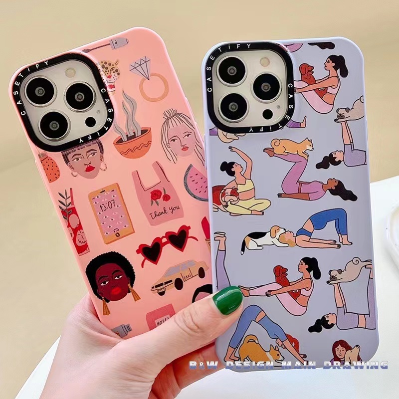 Ốp Điện Thoại Silicon Mềm Chống Sốc In Hình Yoga Thời Trang Cho iPhone 14 13 12 11 Pro MAX X XS MAX XR 7 8 Plus