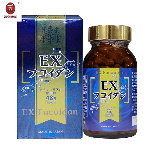 Fucoidan Dạng Viên Phòng và Hỗ Trợ Điều Trị Ung Thư EX Fucoidan Hộp 150 viên