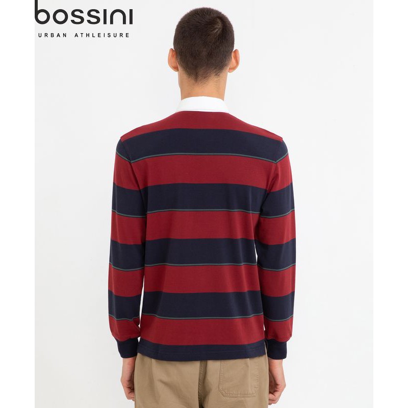 Áo thun polo tay dài kẻ sọc nam Bossini 710005080