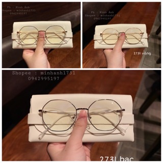 Gọng kính kim loại lục giác 2 màu 2731