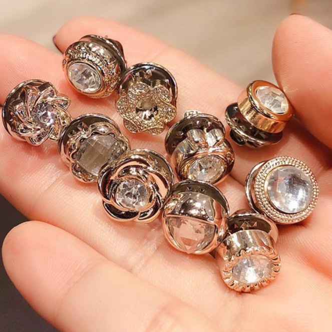 Set 10 Ghim Huy Hiệu Cài Áo Mini Siêu Sang Chảnh