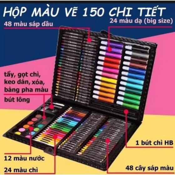 Hộp màu 150 chi tiết cho bé yêu