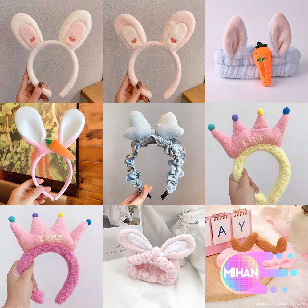 Cài tóc vải lông co giãn chống trượt phong cách Hàn Quốc thời trang cho nữ