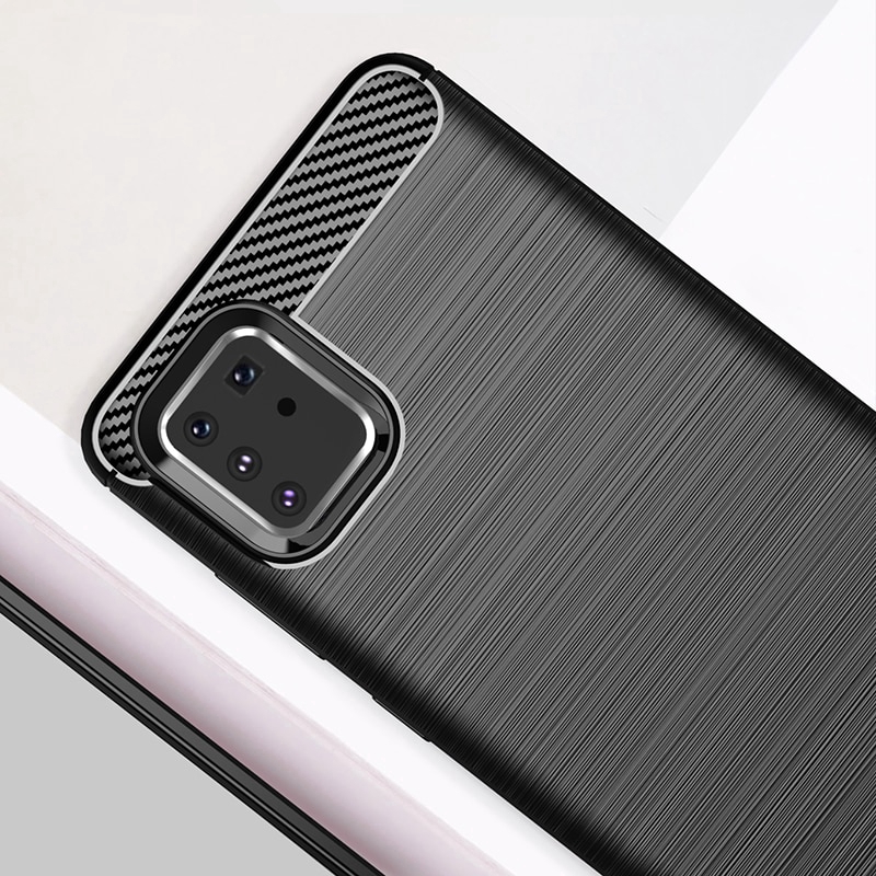 Ốp điện thoại silicon mềm kiểu áo giáp cho Samsung Galaxy Note 10 Lite