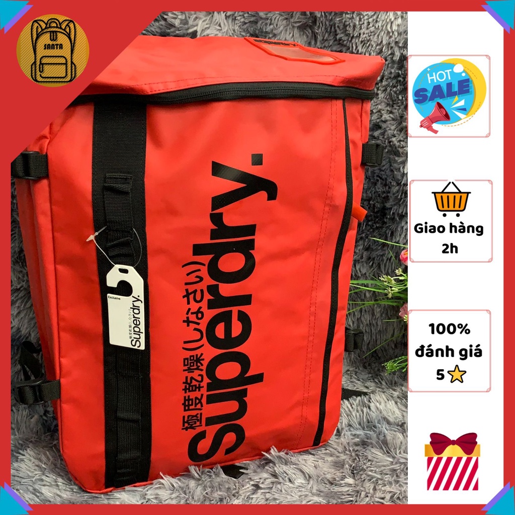 Balo chống nước Superdry Fuse Box Backpack, Ba lô đi học, đi làm, có ngăn riêng đựng laptop