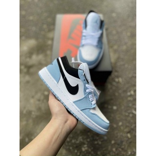 giày air jordan cổ thấp xanh