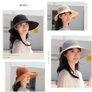 Mũ đi biển mềm hở chóp có nơ phía sau siêu xinh