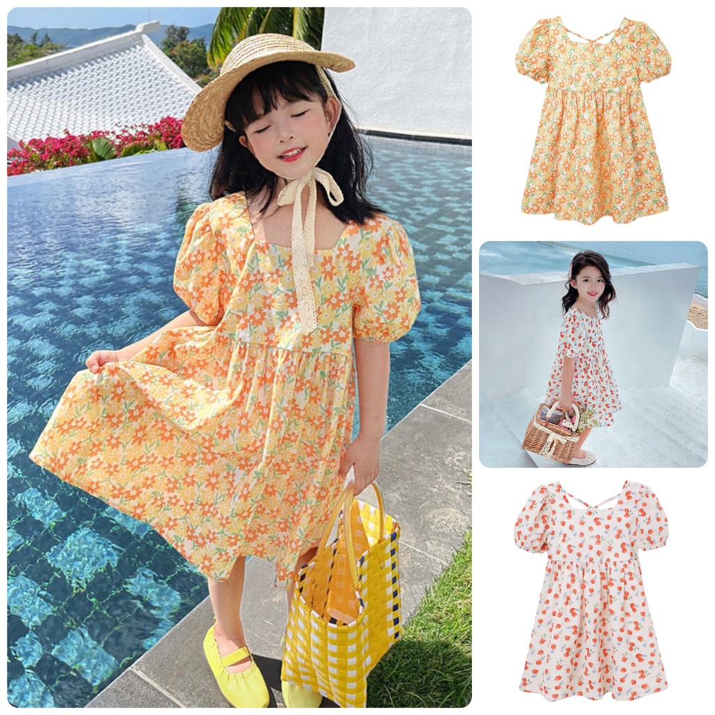 VT52 Size90-130 (9-27kg) Váy đầm bé gái - Kiểu dáng công chúa Thời trang trẻ Em hàng quảng châu