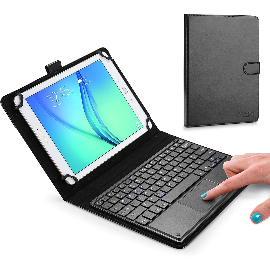 Bao Da Máy Tính Bảng Có Bàn Phím Cảm Ứng Cho 9-11 "Tablet 9 / 9.7 / 10 / 10.1 / 10.5 inch | Ốp Lưng Da Kèm Bàn Phím Bluetooth 2 Trong 1 | Ipados Android Windows Hỗ Trợ