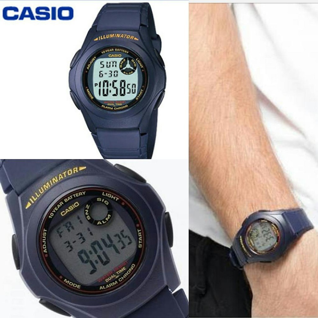 HÀNG CAO CẤP -  Đồng Hồ Nam/nữ Casio F-200 (9ADF 9ASDF 2BDF 1ADF) chống nước 5ATM - Đèn nền LED - CÓ BÁO THỨC  - Hàng Ca