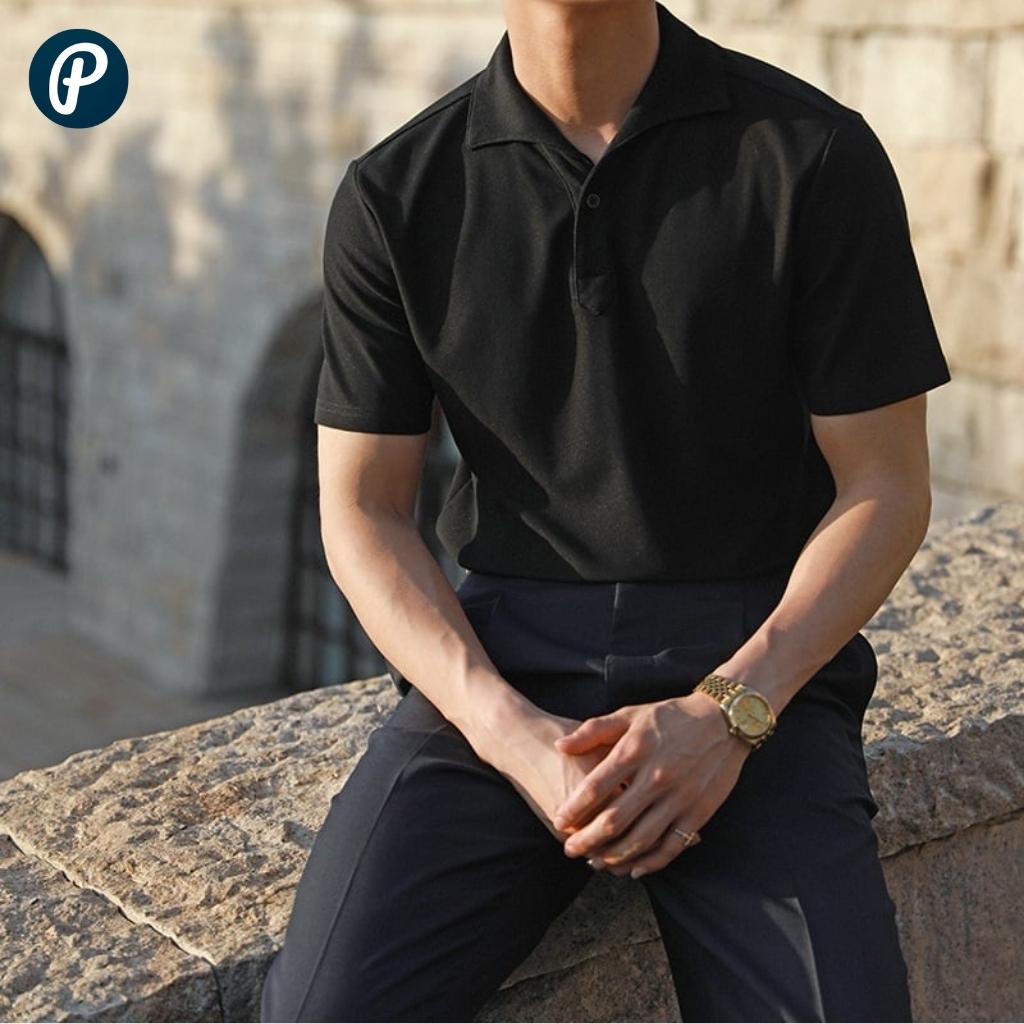 Áo Polo Nam Cổ Nhạn PoloPlesure Vải Cotton Co Giãn Mềm Mịn Thoải Mái Thấm Hút Dáng Trẻ Trung Sang Trọng