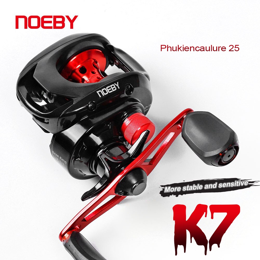 Máy ngang câu lure cao cấp Noeby Leisure K7 Phukiencaulure25 máy câu ngang hàng chính hãng