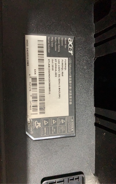 Board Nguồn, board tín hiệu, board cao áp Acer P196HQL