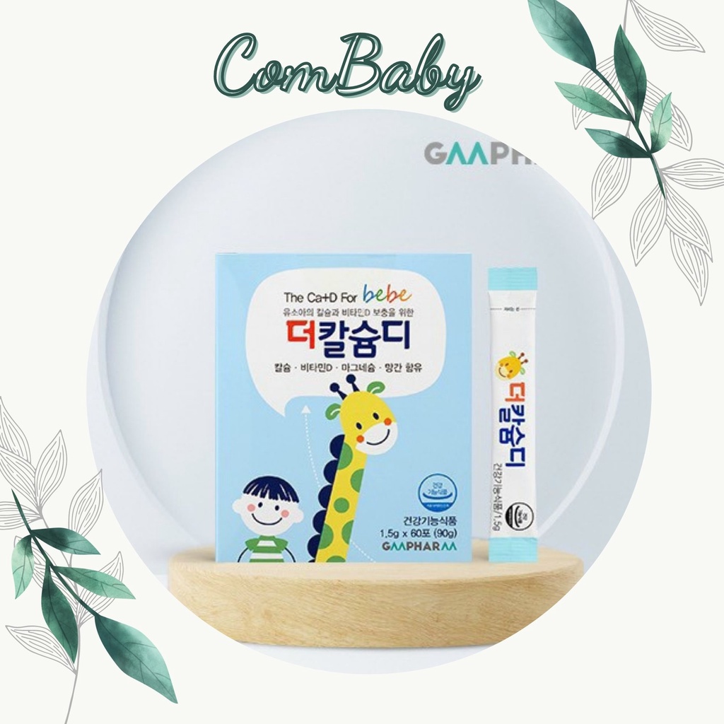 Canxi phát triển chiều cao The Canxi + D for Bebe GMPHARM Hàn Quốc 1,5g x 60 gói