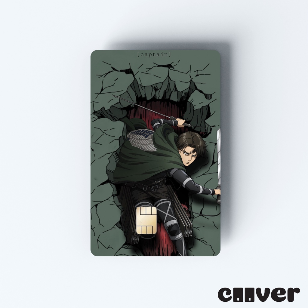 ATTACK ON TITAN2 - Miếng dán thẻ FREESHIP – Miếng dán thẻ ngân hàng/thẻ ATM, thẻ chung cư, thẻ thang máy, thẻ gửi xe,...