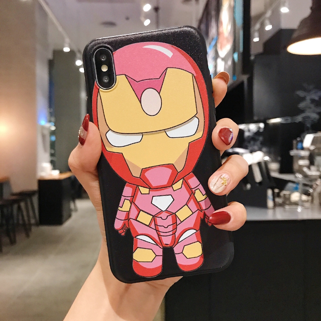 Ốp Lưng Siêu Anh Hùng Iron Man Cho Oppo F11 Pro F9 F7 F5 F1S A52 A92 A31 A71 A83 A3S A5S A7 2018 A5 A9 2020 Realme C11 C1 C2