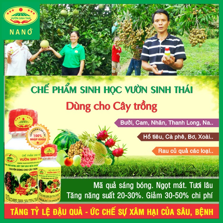 Chế phẩm sinh học cho Cây Trồng - VƯỜN SINH THÁI
