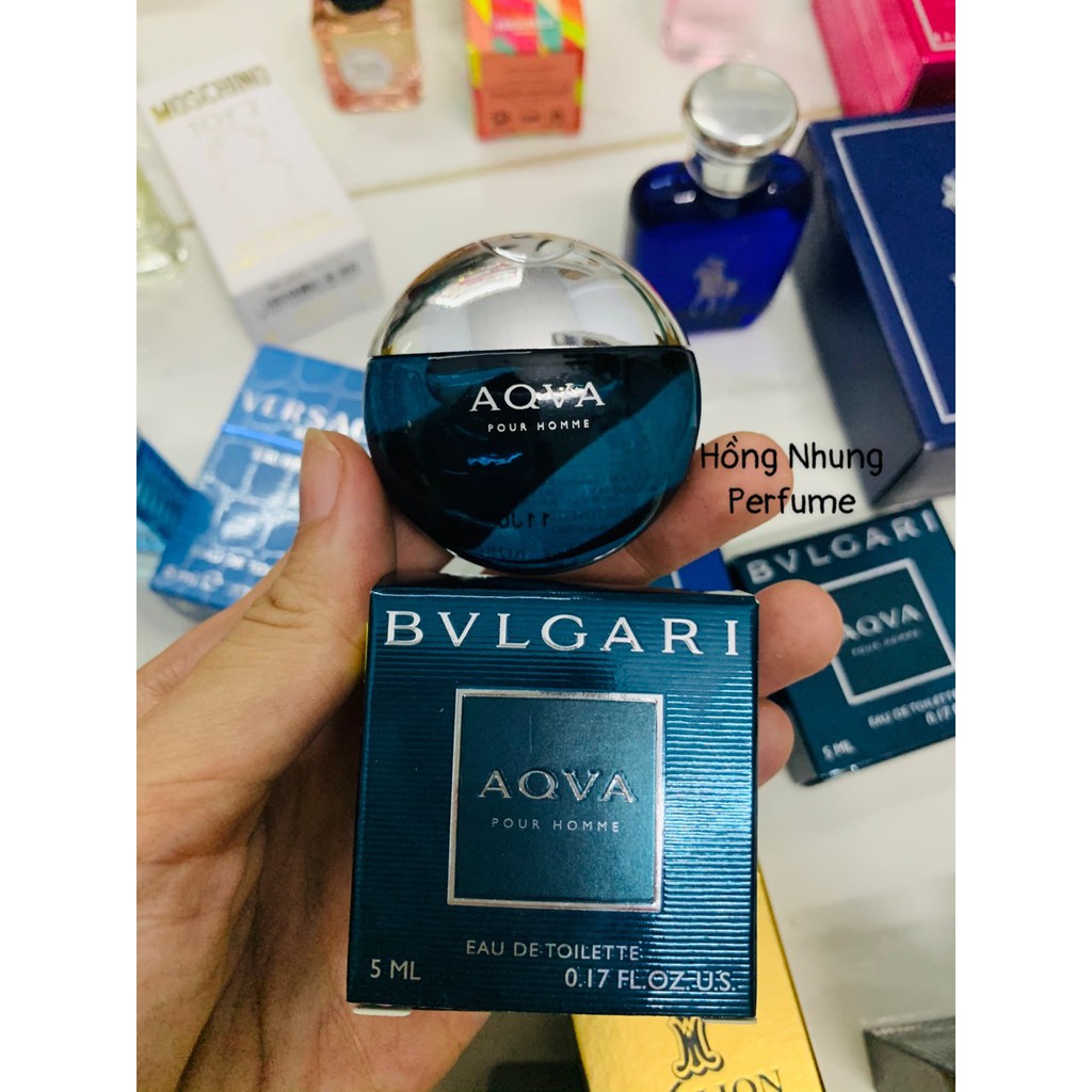Nước hoa mini nam Bvlgari Aqva Pour Homme EDT 5ml