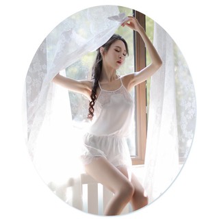 chuyên sỉ Bộ ngủ yếm lụa viền ren