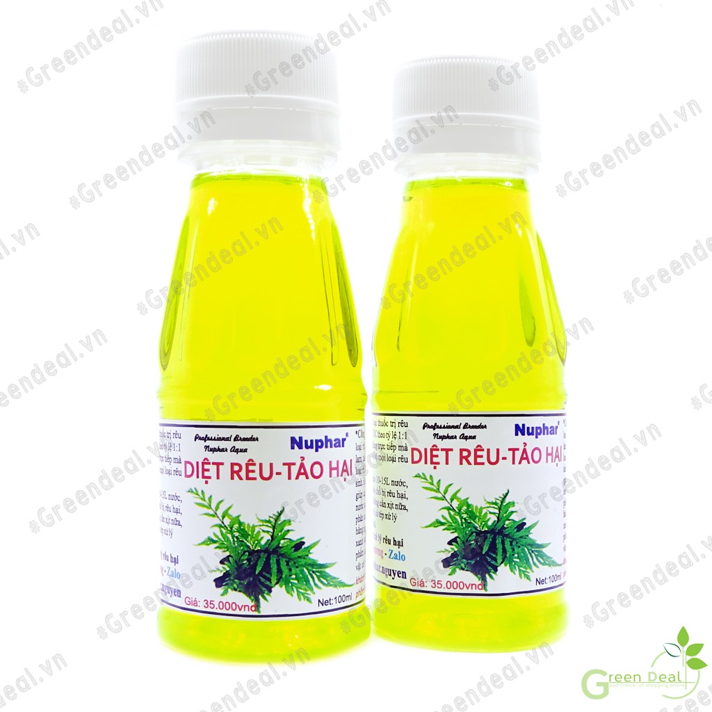 NUPHAR - Diệt Rêu-Tảo hại (Chai 100 ml) | Chế phẩm ức chế rêu hại hồ cá thủy sinh