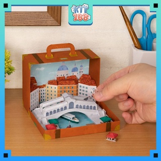 Mô hình giấy Vali kiến trúc Venice