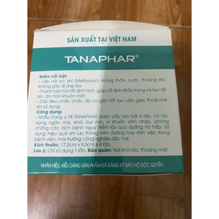 KHẨU TRANG Y TẾ 4 LỚP TANAPHAR (50 chiếc)