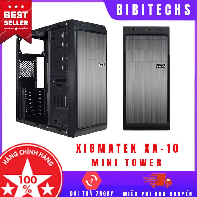 [ Chính hãng ] Vỏ case xigmatek XA 10 ⚡ Freeship ⚡ case máy tính mini tower giá rẻ cho máy tính văn phòng - BiBiTechs