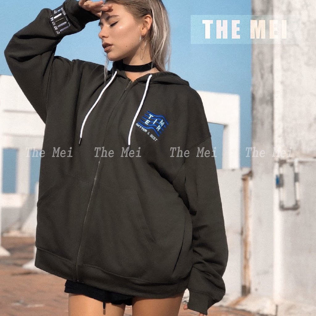 HÀNG SẴN - Áo KHOÁC - HOODIE zip - hình thật, video thật - unisex nam nữ - The Mei