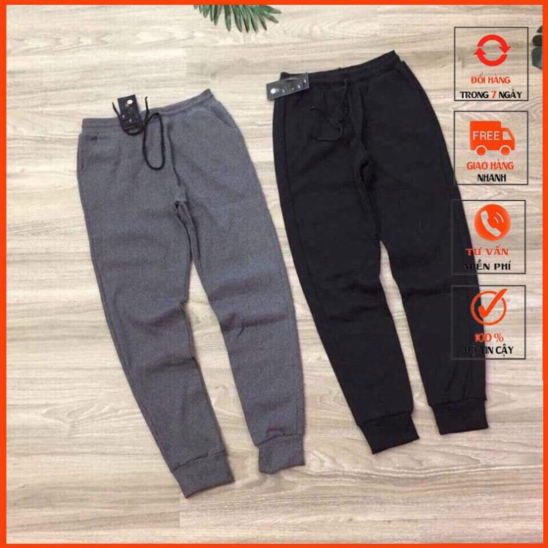 Quần Jogger Len Tăm bo gấu mùa đông ấm ,Quần len tăm phong cách thể thao mã xmtk55