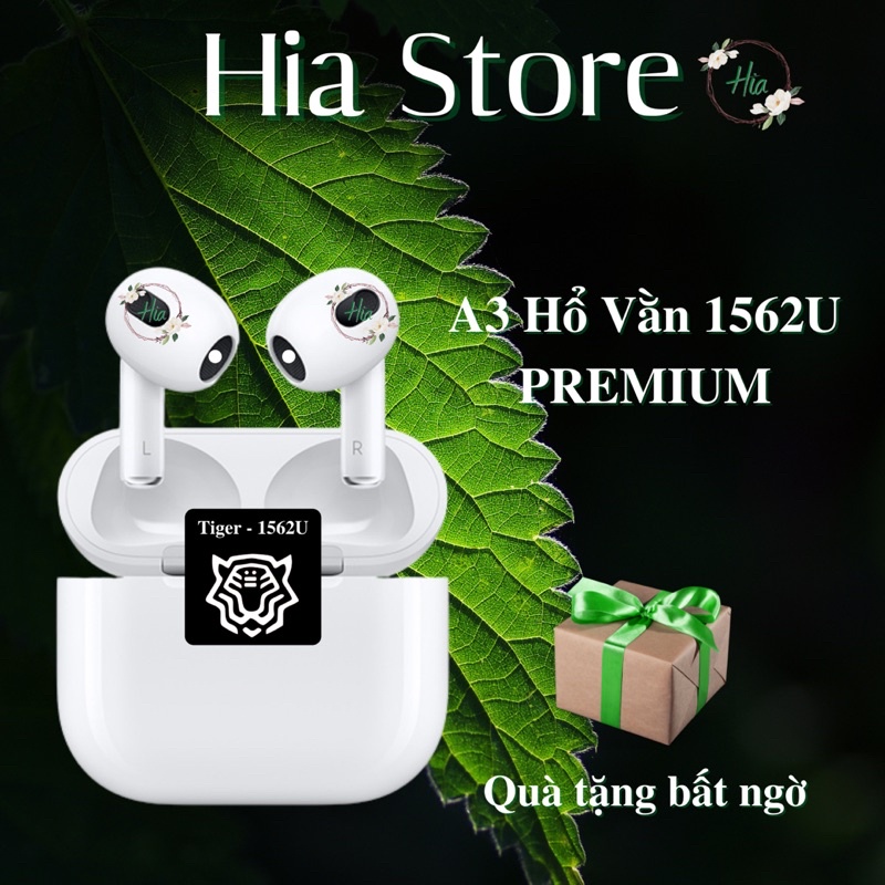 Tai Nghe Air 3 Hồ Vằn 1562 - Tai Nghe Bluetooth Không Dây - Đầy Đủ Chức Năng - Bản Mới Nhất 2022 - Cam Kết Chuẩn Hổ Vằn