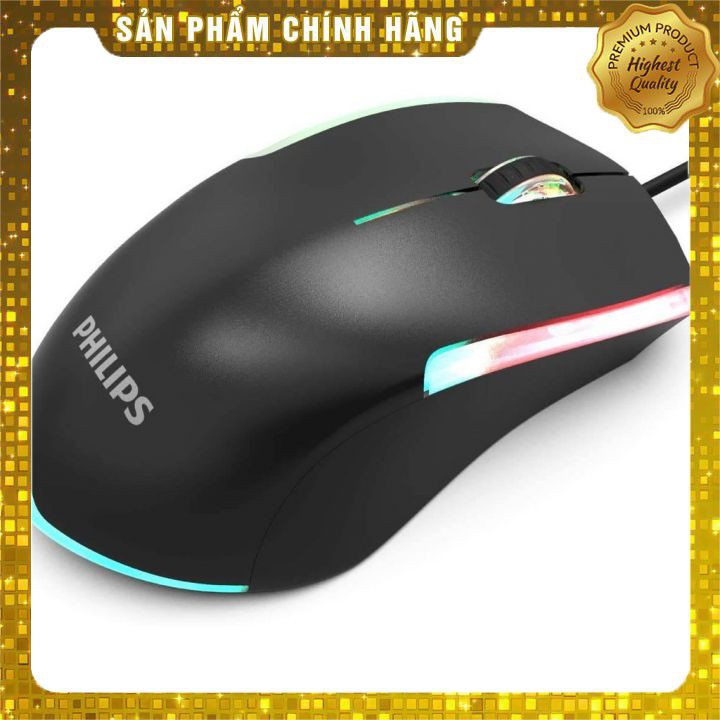 [HÀNG CHÍNH HÃNG] Chuột Máy Tính Philips SPK 9314 ĐEN USB