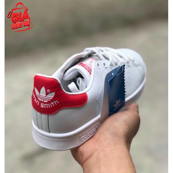 Giày Thể Thao Nam - Nữ Add Stan Smith Gót Đỏ