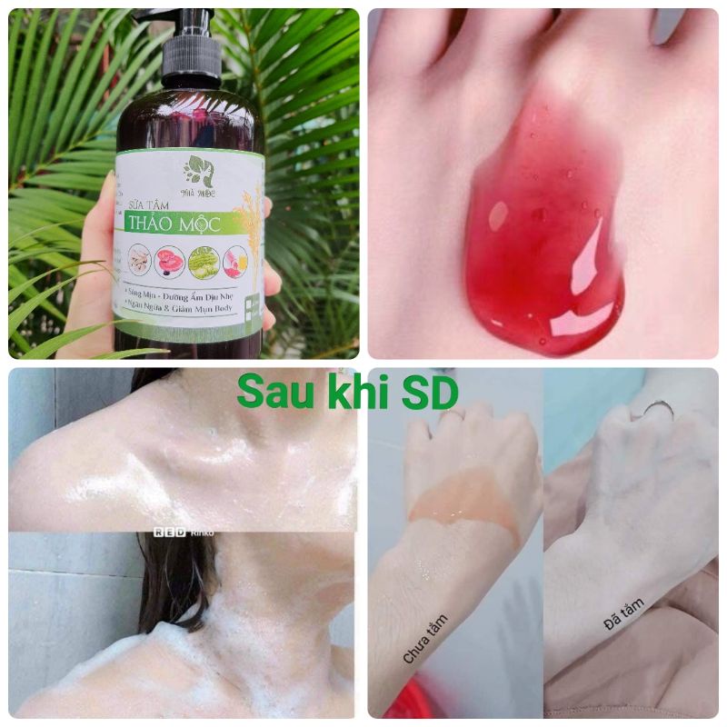 Sữa tắm thảo mộc dưỡng trắng hồng, hương hoa Lavender(Tặng kem body mini)