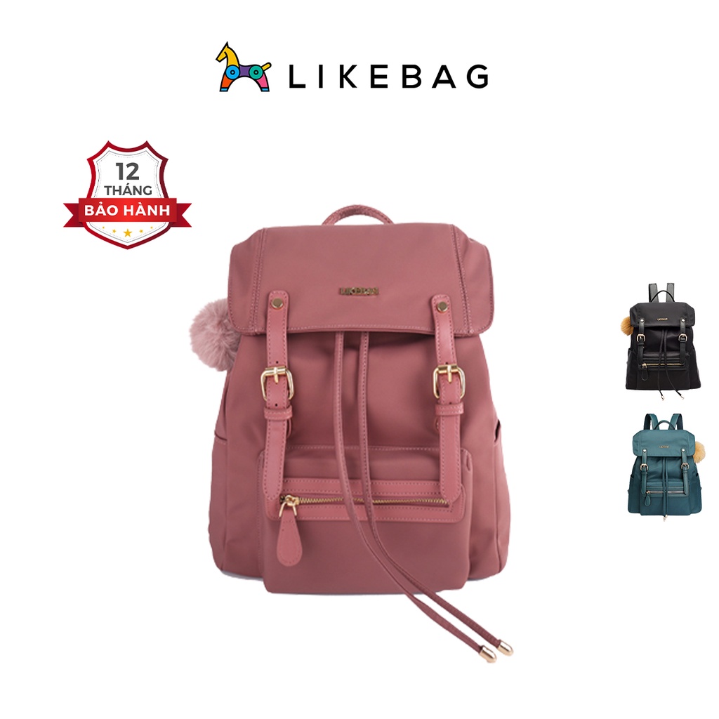 Balo nam nữ đi học LIKEBAG vải Oxford nhiều màu chính hãng 221SJB9005 - LIBAGI