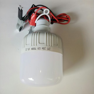 Đèn LED Kẹp Bình 12v 20w (Bóng Đèn Dùng Bình Ắc Quy)