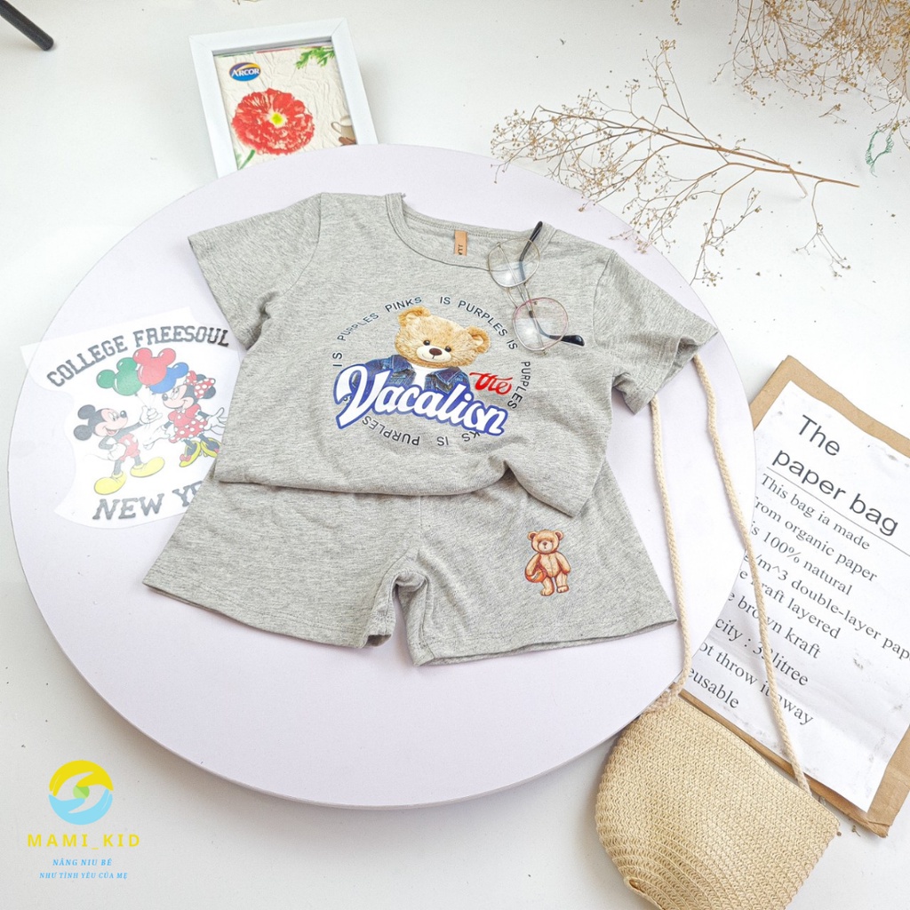 Quần Áo Bé Trai, Đồ Bộ Bé Trai Mùa Hè 1-12 tuổi cotton đẹp, thấm mồ hôi, co giãn tốt Shop Mamikid