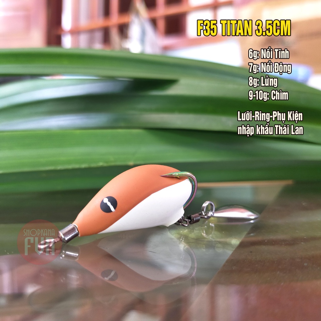Nhái hơi F35 lưỡi Titan, cao su, lưỡi, phụ kiện Thái Lan nhập khẩu