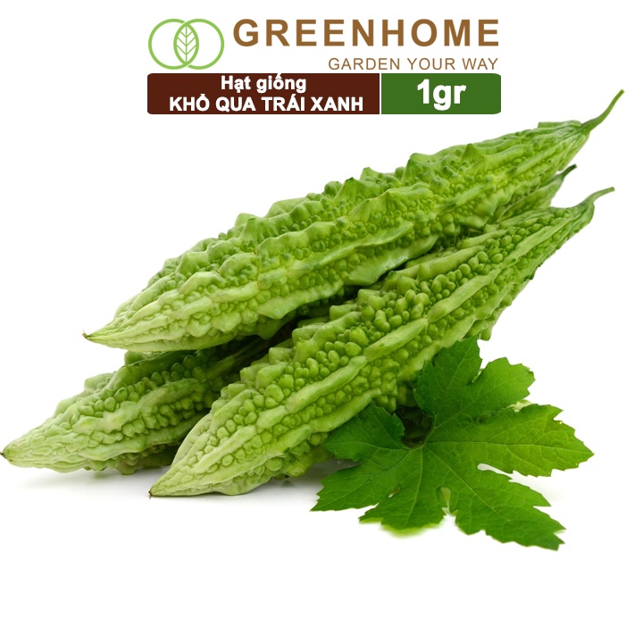 Hạt giống Khổ qua trái xanh F1 Greenhome, gói 1g, dễ trồng nhanh ra trái T05