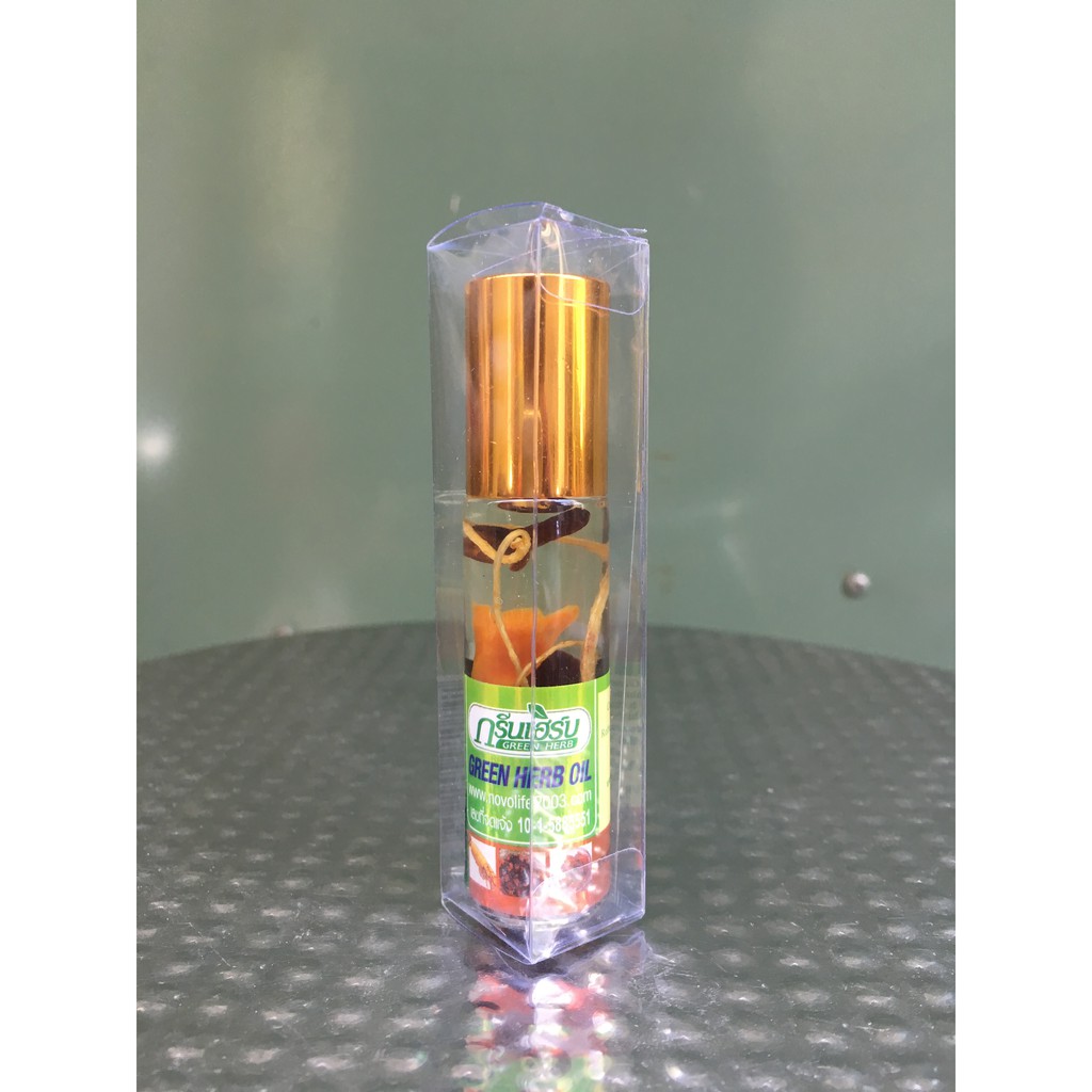 [LẺ]..::🍃Dầu gió Thái lăn sâm thảo dược Green Herb Oil 8cc✨::..