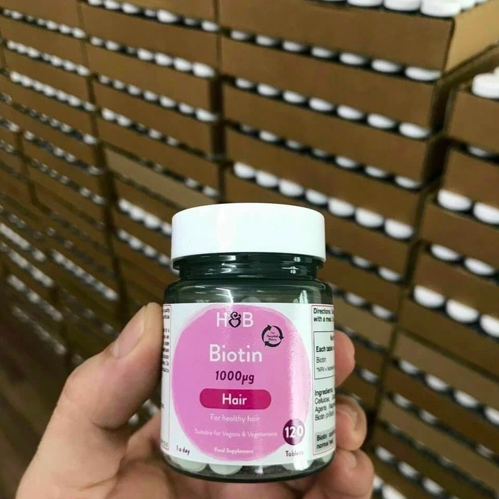 Viên uống Biotin H&B hỗ trợ mọc tóc- Dưỡng tóc dày và dài