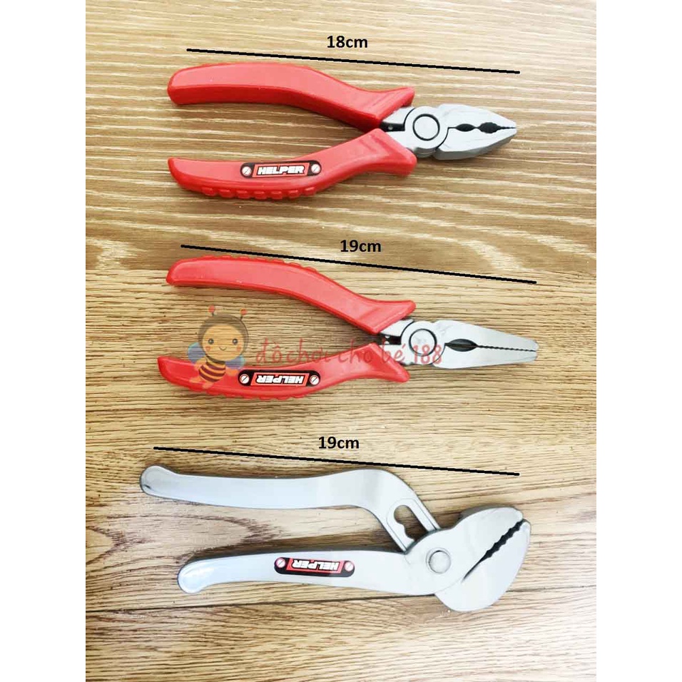 Đồ chơi kềm búa dụng cụ sữa chữa kĩ sư cho bé, máy khoan pin