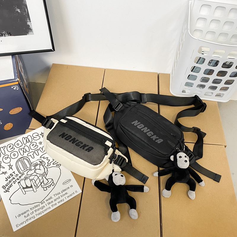 Túi Đeo Chéo Nylon Chống Thấm Nước Thời Trang Hàn Quốc Dành Cho Nam