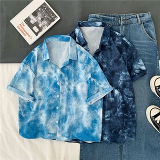 Áo sơ mi cộc tay họa tiết ( sơ mi ulzzang)