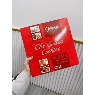 🍪Bánh quy bơ delicious hộp đỏ sang trọng 🍪