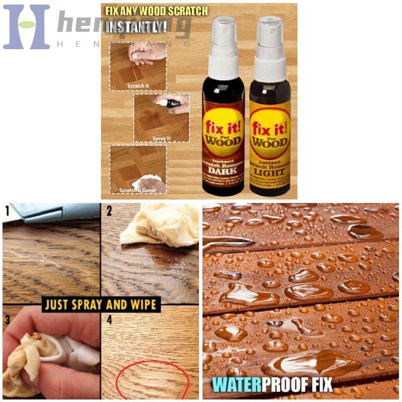 2 Pcs Instant Fix Wood Scratch Remover Repair Paint for Wooden Table Bed Floor