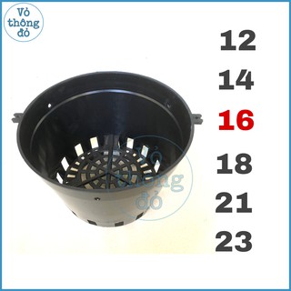 Chậu nhựa đen f12